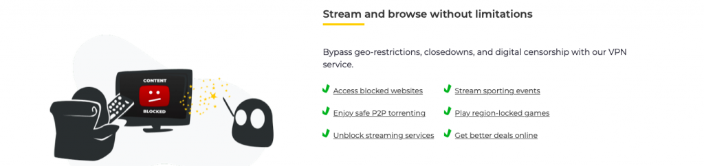 CyberGhost VPN является безопасным для защиты вашей конфиденциальности в Интернете