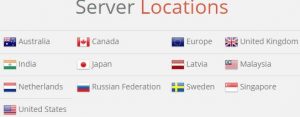 Países en que Finch VPN opera